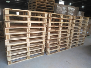 Euro palettes en bois de taille standard d'OEM pour l'emballage de cargaison Panneaux de palette en caoutchouc de pin en bois pour le transport de logistique - Product Image 6