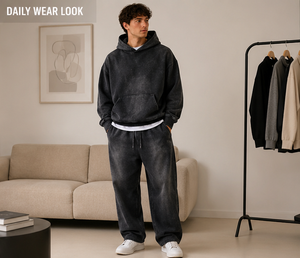 Sudadera con Capucha de Forro Polar de 360 g/m² de Gran Calidad, Personalizada con Efecto Desgastado por el Sol, Transpirable, Ropa Urbana con Logotipo para Invierno - Product Image 4