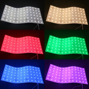 DC24V 6LED cuttable rgbww <span class=keywords><strong>LED</strong></span> Flex tấm bảng điều chỉnh ánh sáng nội thất chiếu sáng <span class=keywords><strong>Led</strong></span> tấm rgbww 5050 72 đèn <span class=keywords><strong>LED</strong></span> trong nhà dẫn hiển thị tấm Tường - Product Image 2
