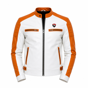 Veste d'hiver en cuir pour homme Dumela International, qualité supérieure, prix imbattable, doublure PU, col montant en toile, streetwear, teinture unie - Product Image 1