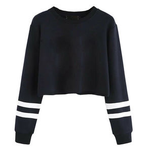 Sudadera corta con capucha para mujer, estilo athleisure, de algodón, personalizada, extragrande, con forro polar en la parte delantera, de manga larga, ecológica. - Product Image 6