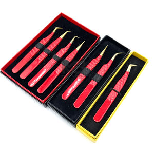 แหนบต่อขนตาสแตนเลสพรีเมียมแบบปรับแต่งได้ |   เครื่องมือมืออาชีพแบบใช้ซ้ำได้สำหรับต่อขนตาและแต่งหน้า |   ดีไซน์ล่าสุด - Product Image 6