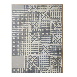 Alfombra de Lana Tejida a Mano de Calidad de Exportación con Base de Algodón, Estilo Vintage Desgastado para Decoración de Casa de Campo - Product Image 1