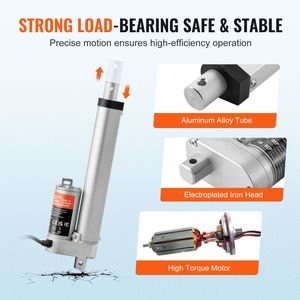 Attuatore Lineare 12V ad Alta Capacità di Carico con Corsa di 6 Pollici, 330 libbre, Protezione IP54 e Staffa di Montaggio - Product Image 5