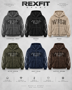 Veste à capuche zippée intégrale en polaire sherpa pour homme, coupe oversize, style streetwear, personnalisable OEM, vente en gros, vêtements décontractés d'hiver - Product Image 4