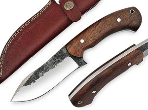 Cuchillo de caza y camping de hoja fija de acero de Damasco Dustline Commodities hecho a mano con hermoso mango de palisandro, regalo para él, OEM 1 - Product Image 2