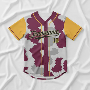 Maillot de baseball à manches courtes rayé respirant avec logo brodé personnalisé et numéros, chemises de baseball pour hommes, tailles adultes - Product Image 6