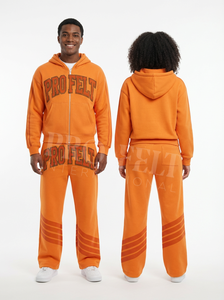 ชุดวอร์มไท-ไดพิมพ์ลายตามสั่ง พร้อมกางเกงลายทางโลโก้แบบกำหนดเอง เสื้อฮู้ดลำลอง กางเกงวอร์มสุดเท่ ชุดสตรีทแวร์สำหรับฤดูหนาว - Product Image 4