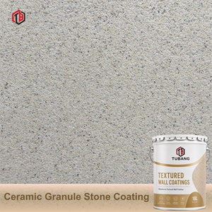 Peinture à texture pierre cristalline à base d'eau, finition couleur personnalisée pour façades extérieures, villas, hôtels et immeubles d'appartements - Product Image 1
