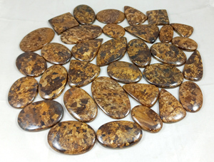 Cabochon en bronzite naturelle, pierre précieuse brune polie, pierres lâches de formes variées, lot en gros pour la fabrication de bijoux - Product Image 4
