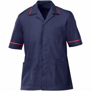 Ensemble de gommage à la figue à vendre Top de gommage médical extensible à manches courtes OEM vente en gros uniforme pour médecins infirmière Ensemble médical et hospitalier - Product Image 1