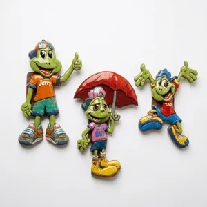 Frog <b>Wall</b> <b>Decor</b> Resin Figurines Set Kids Room Home Decoration Indoor Contemporary Style Durable Design - Product Image 1