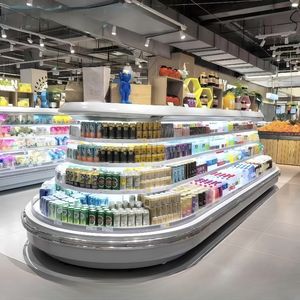 Armoire Ronde Ovale pour Supermarchés et Dépanneurs, Affichage de Conservation Fraîche des Fruits et des Boissons - Product Image 5