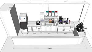 KEIFU Double-Cup Commercial Bubble <b>Tea</b> Cup Shaker <b>Machine</b> Automatic Milk <b>Tea</b> Shaker Mixer for Boba <b>Tea</b> Shop - Product Image 6