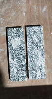 Plaques de manche de couteau en pierre polie écologique de haute qualité, lignes noires dorées, style amour, artisanat de perles naturelles, plaque de Noël