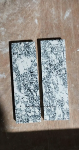 Plaques de manche de couteau en pierre polie écologique de haute qualité, lignes noires dorées, style amour, artisanat de perles naturelles, plaque de Noël - Product Image 6