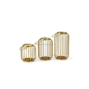 Strategic Style Decorated Black Coated Metal Candle Holders Wire Pillars Set Unique Stand for Home Use Three Sizes From India - Product Image 6