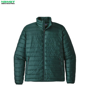 Minimalist Clean Look Plain Puffer <b>Jacket</b> Men Solid Color Warm Padded Casual Daily Wear <b>Winter</b> Parka - Product Image 2