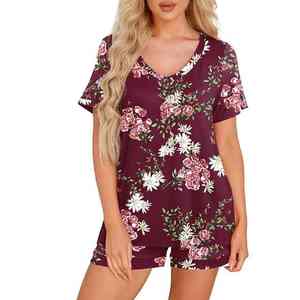 Conjunto Casual de Verano para Mujer, Camiseta sin Mangas de Mezcla de Algodón con Pantalones Cortos de Cintura Elástica - Product Image 3