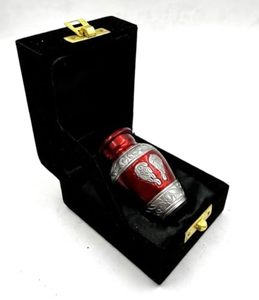 Traditional Decorative Aluminum <b>Keepsake</b> Funeral Urn <b>Memorial</b> Ash Container Crafted With Smooth Texture And Secure Design - Product Image 1