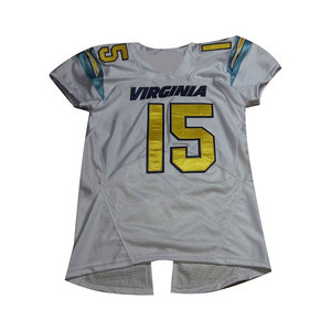 Maillot de football américain personnalisé pour homme, col en V, épaules rayées, respirant, uniforme d'équipe, vêtements de sport, chemises d'entraînement - Product Image 1