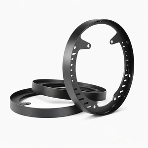 Kit DIY de 3 piezas: Nuevos aros de rueda de acero inoxidable con luces de cuatro filas, de aluminio en bruto con recubrimiento de polvo negro - Product Image 6