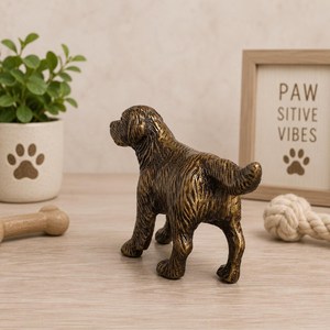SHUBHAM Handcrafted Solid Brass Dog Figurine Statue Decorative Animal Sculpture Home & Office Decor Collectible <b>Gift</b> - Product Image 3