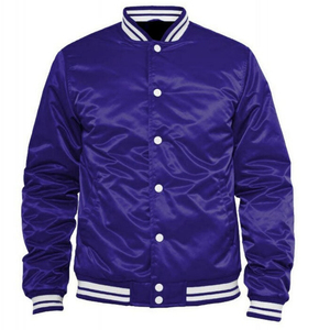 Wholesale Custom Letterman Silk <b>Jackets</b> <b>Men</b> Quality <b>Baseball</b> Satin Varsity <b>Jacket</b> - Product Image 4