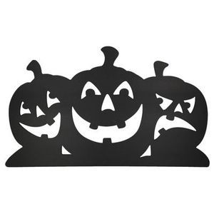 Lanterne Citrouille d'Halloween en Métal Découpé pour Décoration d'Intérieur – Accent Tableau Effrayant - Product Image 1
