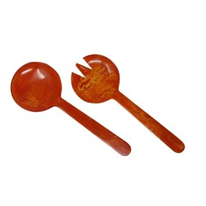 Customized Multicolor Resin Salad Spoon <b>Tabletop</b> Kitchen Tool Eco-Friendly Food Safe Serving Epoxy Resin Spoon - Product Image 5