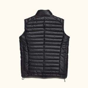 Gilet en cuir matelassé Bridger pour homme – Veste sans manches isolante de qualité supérieure pour l'hiver - Product Image 4