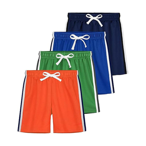 Short Bermuda Homme Rose 100% Coton avec Logo Avant, Taille Mi-Haute Élastique, Couleur Unie, Tissé Respirant, Style Décontracté avec Poches - Product Image 2