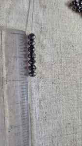 Collar de cuentas de diamantes naturales facetados de 4 mm, color gris, negro, marrón, para hacer un hilo de 12 pulgadas para la elaboración de joyas, pulseras, 52 ct. - Product Image 2