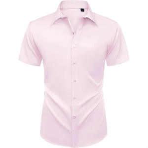<b>Half</b> Sleeve Casual <b>Shirt</b> Men's 100% Cotton Breathable Summer Fashionable Office Wear OEM Export Oriented Quality Logo - Product Image 5