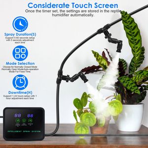 Sistema di Nebulizzazione Intelligente per Rettili con Timer Touch Screen, Ugelli Regolabili a 360 Gradi, Portata di 5 Metri, Umidificatore Smart per - Product Image 3