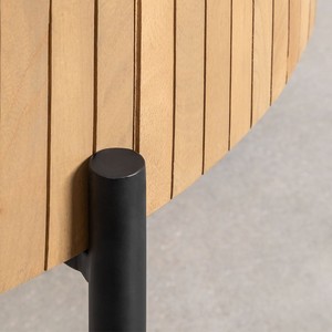 Mesa de centro redonda Vandana Grand Cresta Ø90 cm en madera de mango Analis - Product Image 5