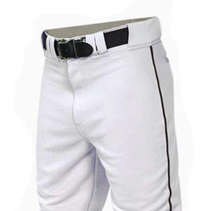 Breathable Grey Polyester <b>Baseball</b> Jersey with Lavender Pinstripe Pants Full Button Design Patterned Sleeves White Pants Set Uni - Product Image 6