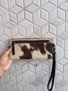 Carteras de mano de cuero con grabado artesanal de diseño personalizado 2026, elegantes, de piel con pelo, multiusos, estilo western para mujer - Product Image 2