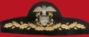หมวก US HAT BAND 681 รุ่น Cap Crown สายรัดถักสีทอง ปีกหมวกสีดำ ปักตราปีกนก หมวกนักบิน - Product Image 5