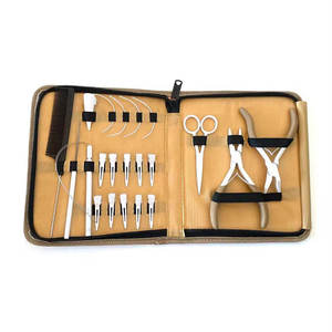 Kit d'outils professionnels pour extensions de cheveux et micro-liaisons, couleur unie personnalisée, logo personnalisé, qualité supérieure - Product Image 6