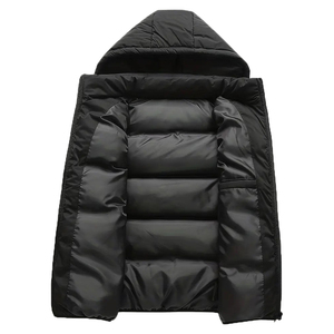 Chaleco Acolchado Tipo Burbuja con Forro Sherpa, Chaqueta para Hombre, Precio al por Mayor - Product Image 3