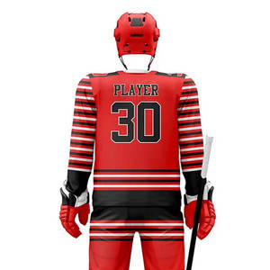 Uniforme de hockey sur glace brodé sur mesure de qualité supérieure / Uniforme de hockey sur glace personnalisé à prix abordable avec un nouveau design par sublimation - Product Image 2