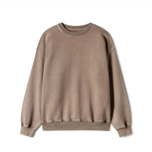 เสื้อสเวตเชิ้ตผู้ชายไซส์ใหญ่ สีพื้น ผ้าฝ้าย คอโอ ทรงปกติ สวมใส่สบายๆ สำหรับฤดูใบไม้ร่วง แขนยาว ถักทอ - Product Image 1