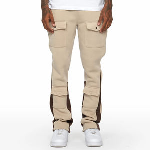 2026 Hot Sale High Waist Casual Wear Flared <b>Trousers</b> Oversized Men Jogger Baggy Wide Leg <b>Drawstring</b> Waist Flared Pants For Boys - Product Image 1