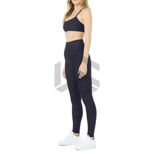 Nouveau design, ensemble de yoga 2 pièces pour femme, taille haute, respirant, écologique, avec logo avant, effet push-up, service OEM - Product Image 6