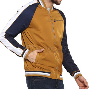 Chaqueta de invierno tipo bomber de primera calidad para hombre, tela resistente con puños acanalados y ajuste regular cómodo. - Product Image 3