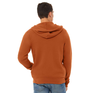 Sweat-shirts à capuche zippés Bella Canvas 100% coton pour homme, pour la saison hivernale, sweats à capuche zippés pour homme sur mesure - Product Image 5
