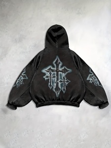 Sudadera con Capucha de Felpa para Hombre, Estilo Tie-Dye, Corte Regular, Informal, para Otoño, 100% Algodón Tejido, Manga Larga - Product Image 2
