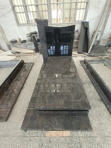 Китай полированный Багама синий и черный гранитный надгробный камень цены Польша надгробный памятник для кладбища - Product Image 2