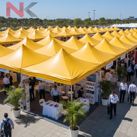 Housse de protection promotionnelle pour auvent |   Bâche laminée croisée imperméable et coupe-vent pour les expositions et événements en plein air